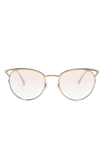 Oliver Peoples cat-eye titanium sunglasses - Oro