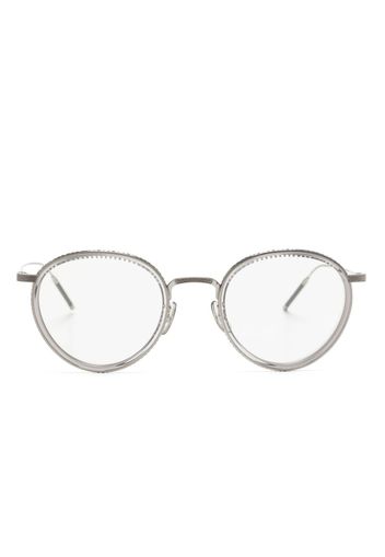 Oliver Peoples TK-8 round-frame glasses - Argento