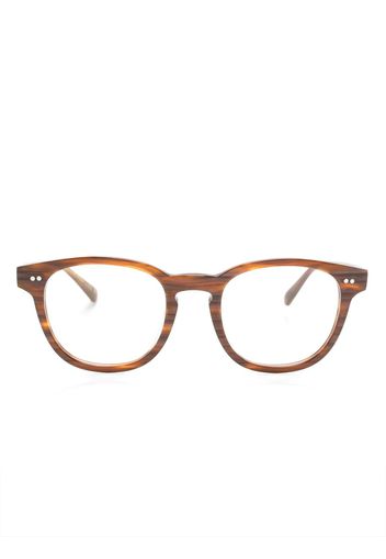 Oliver Peoples round-frame glasses - Marrone