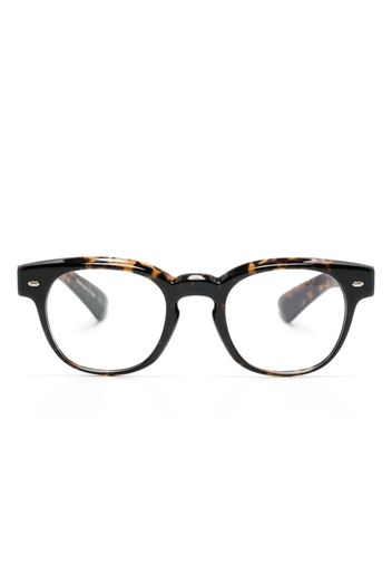 Oliver Peoples Allenby tortoiseshell-effect glasses - Nero