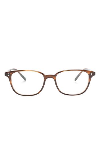 Oliver Peoples rectangle-frame glasses - Marrone