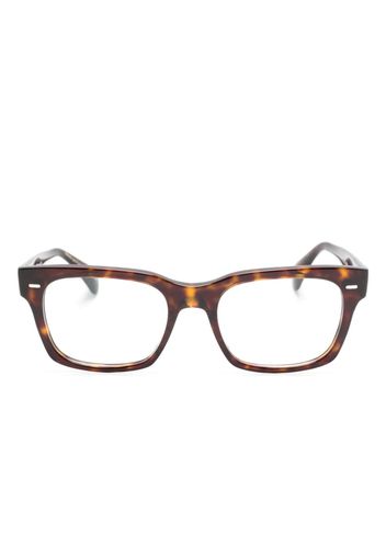 Oliver Peoples Ryce rectangle-frame glasses - Marrone