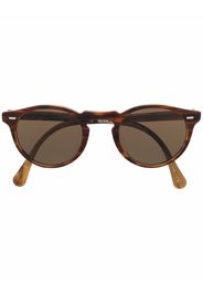 Oliver Peoples round frame sunglasses - Marrone