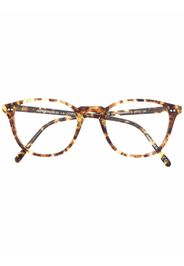 Oliver Peoples tortoiseshell-effect round-frame glasses - Marrone
