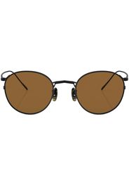 Oliver Peoples G Ponti-4 round-frame sunglasses - 501753 Matte Black