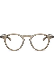 Oliver Peoples transparent club round-frame glasses - Grigio