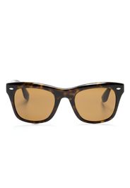 Oliver Peoples tortoiseshell-effect square-frame sunglasses - Marrone