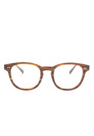 Oliver Peoples round-frame glasses - Marrone