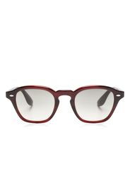 Oliver Peoples gradient-effect square-frame glasses - Rosso
