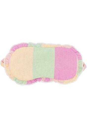 Olivia Rubin colourblock ruffled eye-mask - Multicolore