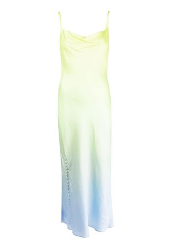 Olivia Rubin Lia cowl-neck midi dress - Verde