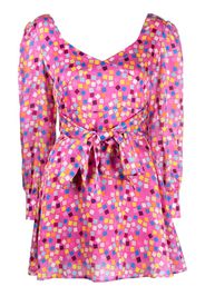 Olivia Rubin mosaic-print mini dress - Rosa