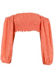 Olympiah Blusa crop con spalle scoperte - Arancione