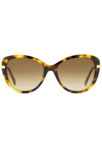 OMEGA EYEWEAR cat-eye frame sunglasses - Marrone