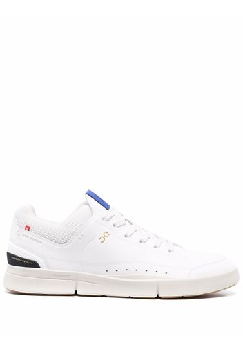 ON Running logo-patch lace-up sneakers - Bianco