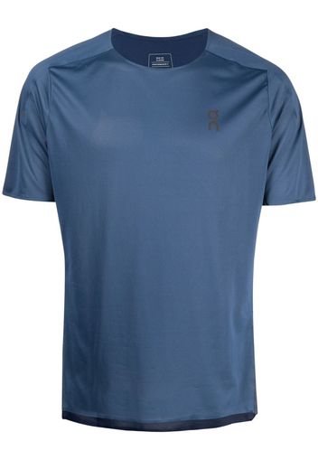 On Running embroidered-logo short-sleeved T-shirt - Blu