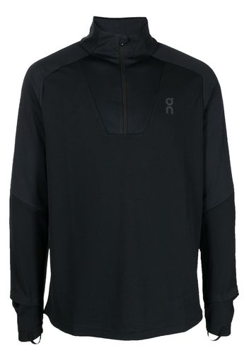 On Running logo-print recycled-polyester sweatshirt - Nero