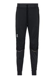 black Running track pants