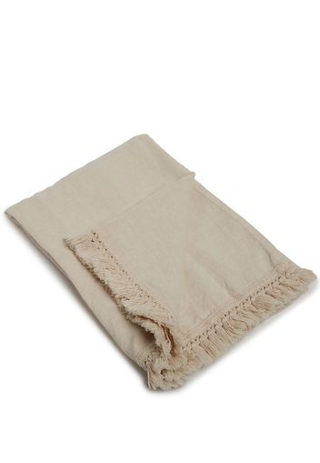 Once Milano fringed bath-sheet - Toni neutri