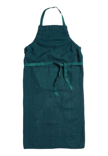 Once Milano linen kitchen apron - Verde