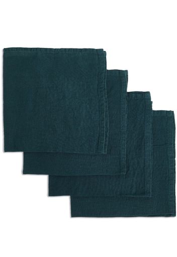 Once Milano linen napkin set (set of four) - Blu