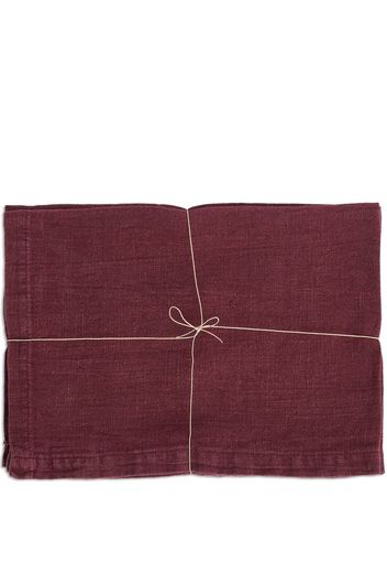 Once Milano set of two linen placemats - Rosso