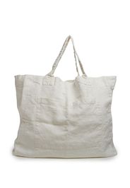 Once Milano Weekend linen tote bag - Bianco