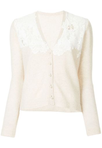 Cardigan con pizzo