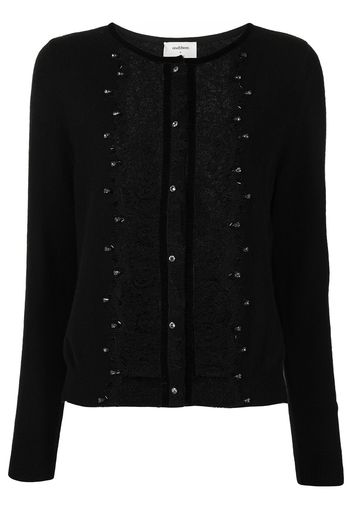 Onefifteen Cardigan con ricamo - Nero