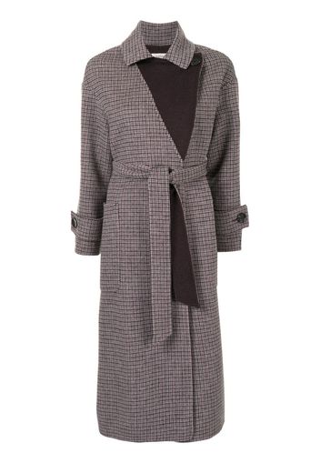 mid-length belted coat