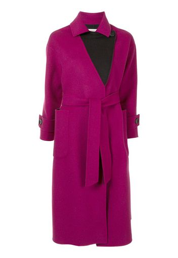 mid-length belted coat