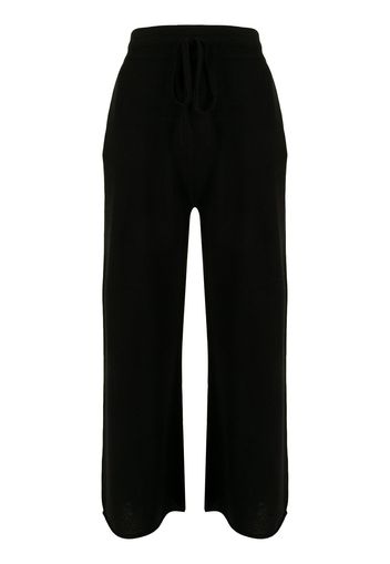 Onefifteen Pantaloni crop con coulisse - Nero