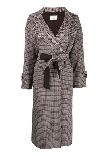 Onefifteen checked wrap wool-blend coat - Multicolore