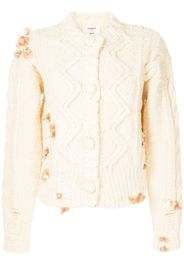 Onefifteen Cardigan con applicazione ONEFIFTEEN x Beyond The Radar - Bianco