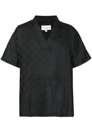 Onefifteen T-shirt a quadri - Nero