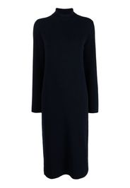 Onefifteen ribbed-knit roll neck dress - Blu