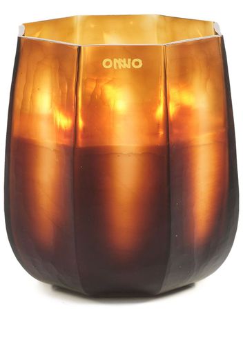 Onno Embrace geometric candle - Arancione