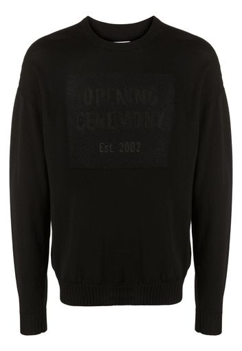 Opening Ceremony Maglione a girocollo con logo - Nero