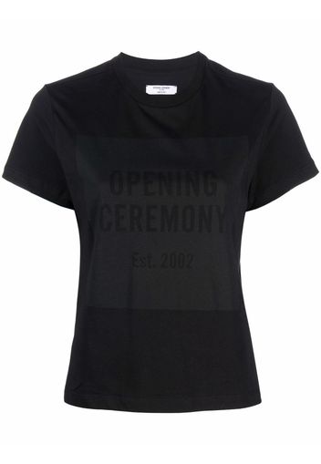 Opening Ceremony BOX LOGO FEM T-SHIRT BLACK BLACK - Nero