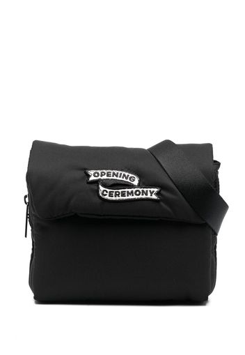 Opening Ceremony Flag logo-patch camera bag - Nero