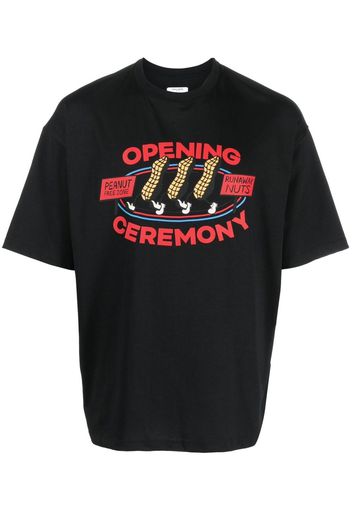 Opening Ceremony Peanuts logo cotton T-shirt - Nero