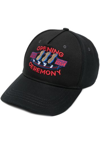 Opening Ceremony logo-embroidered cap - Nero