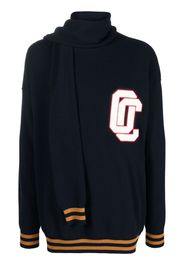 Opening Ceremony logo-patch knitted varsity jumper - Blu