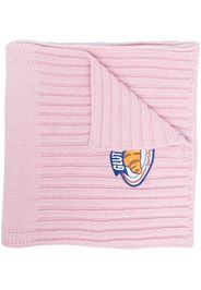 Opening Ceremony embroidered-logo rib-knit scarf - Rosa