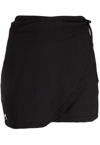 OpéraSPORT wrap-design high-waisted miniskirt - Nero