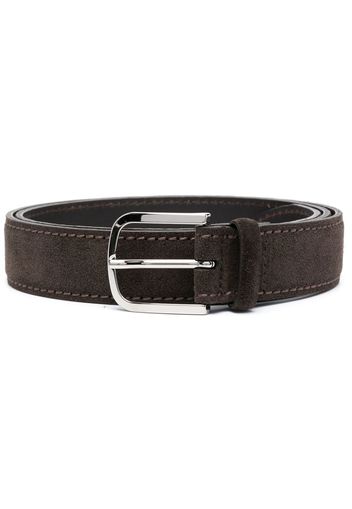 Orciani buckle-fastening leather belt - Marrone