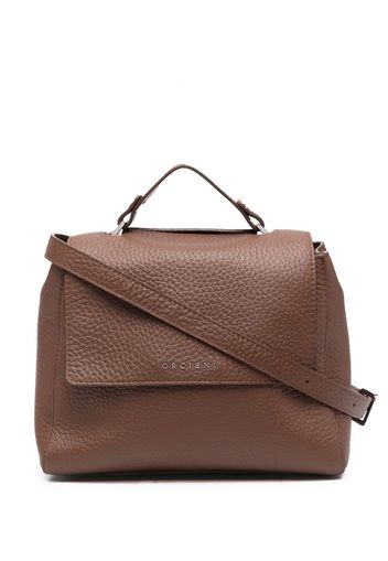 Orciani logo top-handle tote - Marrone