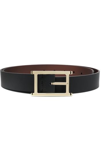 Orciani rectangle-buckle leather belt - Nero