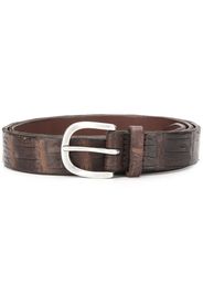 embossed-croc effect belt