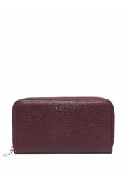 Orciani logo-plaque leather purse - Rosso